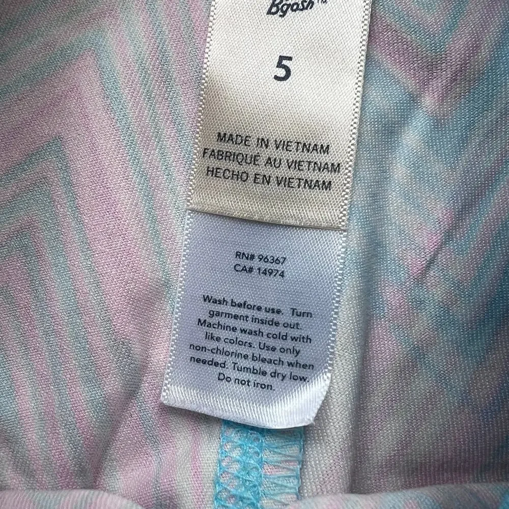 🍭6/$30 OshKosh B'Gosh Girl's Multicolor Zig Zag Pattern Athletic Leggings - 5